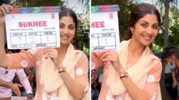 Shilpa Shetty super stoked as she holds the clapperboard for her next Sukhee Shilpa Shetty super stoked as she holds the clapperboard for her next Sukhee