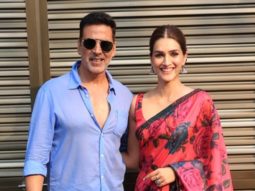 Spotted: Akshay Kumar and Kriti Sanon promoting Bachchan Pandey at classic studio