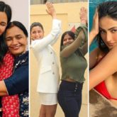 Trending Bollywood Pics From Vicky Kaushal sharing a picture of Katrina Kaif and his mother on Women's Day to Alia Bhatt doing the signature pose of Gangubai at a special screening to Palak Tiwari raising temperatures in a red bikini, here are today’s top trending entertainment images