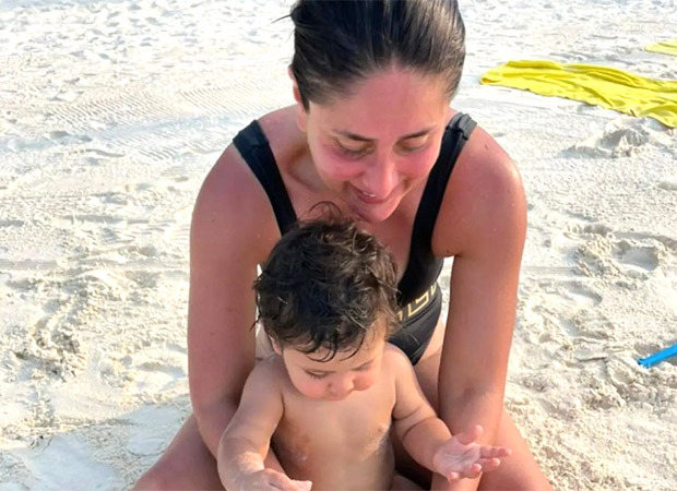 Kareena Kapoor rings in Holi by building sandcastles on the beach with her son Jeh