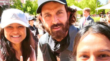 Hrithik Roshan poses with fans on USC campus