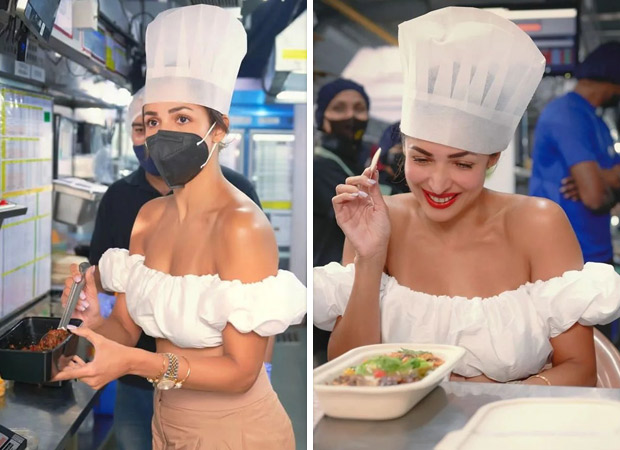 Malaika Arora resumes work post her accident; seen visiting the kitchen of her food brand