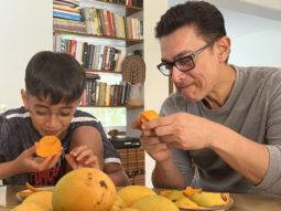 Aamir Khan and son Azad welcome summer season by binge-eating mangoes, see photo