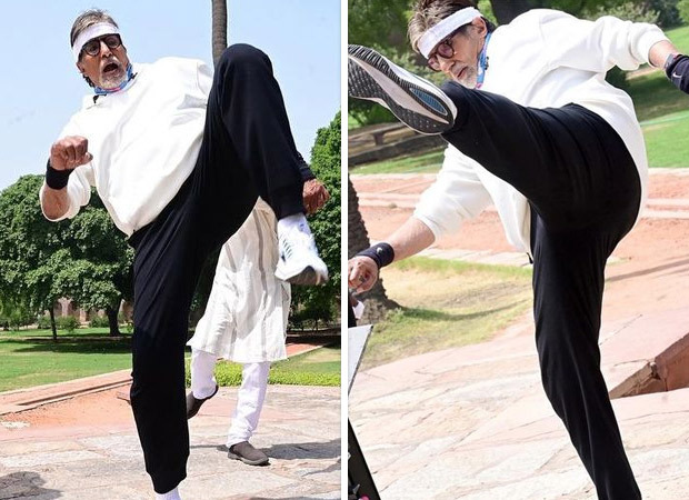 Amitabh Bachchan gets inspired by Tiger Shroff; tries to imitate his flexible kick abilities for 'likes'
