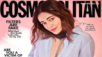 Ananya Panday looks smokin’ hot in unbuttoned shirt with choker body chain and red pants on the cover of Cosmopolitan India magazine