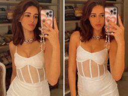 Ananya Panday shows us how to slay and swoon in corset style white mini dress worth Rs.6,990 at Karan Johar’s party