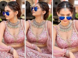 Anushka Sen flaunts her bedazzling side in pastel pink embellished lehenga