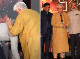 At RRR success bash, SS Rajamouli touches Javed Akhtar’s feet; latter says, “You have given 20th century a new pair of Jai-Veeru”