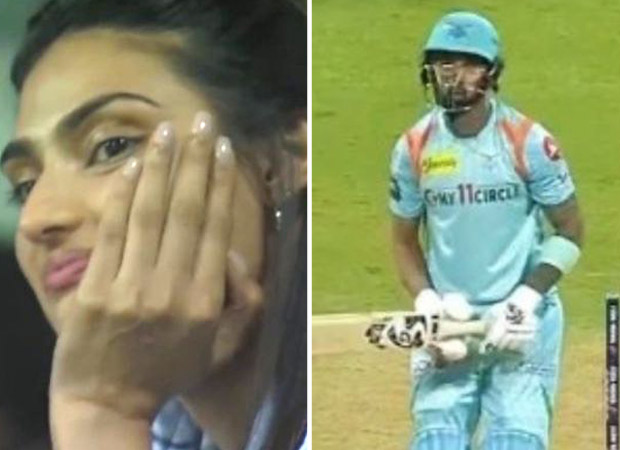 Athiya Shetty, Suniel Shetty and her family cheer for KL Rahul but he earns a golden duck against Rajasthan Royals Athiya Shetty, Suniel Shetty and her family cheer for KL Rahul but he earns a golden duck against Rajasthan Royals