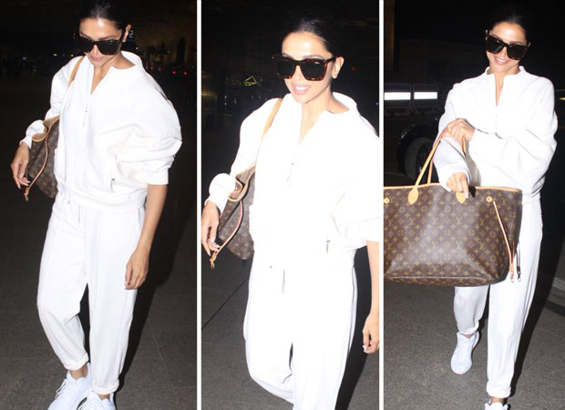 Airport Style: Deepika Padukone dons black sleeveless top with cargo pants  and Louis Vuitton accessories