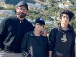 Hrithik Roshan pose with his sons Hrehaan and Hridhaan during Ritesh Sidhwani’s LA vacation