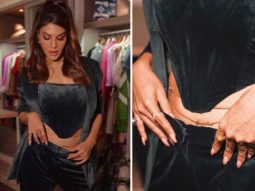 Jacqueline Fernandez looks jaw-dropping in velour green corset set worth Rs. 17,000