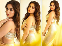Jannat Zubair oozes glamour and elegance in golden slit dress worth Rs. 8,500