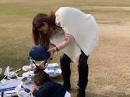 Mira Rajput shares behind-the-scenes photos of Shahid Kapoor and his children Misha and Zain before of the release of Jersey