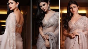 Mouni Roy elevates summer season with silver embellished saree