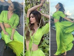 Mouni Roy is the ultimate diva in a green crop top and skirt in throwback vacation photos