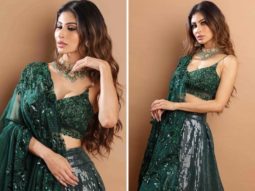 Mouni Roy redefines elegance in emerald green lehenga worth Rs. 52,000