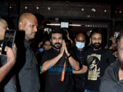 Photo: RRR star Ram Charan snapped at Gaiety Galaxy