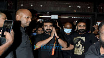 Photo: RRR star Ram Charan snapped at Gaiety Galaxy