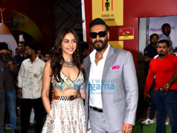 Photos: Ajay Devgn, Rakul Preet Singh, and Kumar Sanu snapped promoting Runway 34