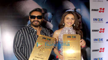 Photos: Ajay Devgn and Rakul Preet Singh snapped promoting Runway 34