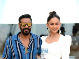 Photos: Ajay Devgn and Rakul Preet Singh snapped during the promotions of Runway 34 in Juhu