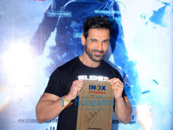 Photos: John Abraham snapped at the launch of INOX Insta Pay in Goregaon