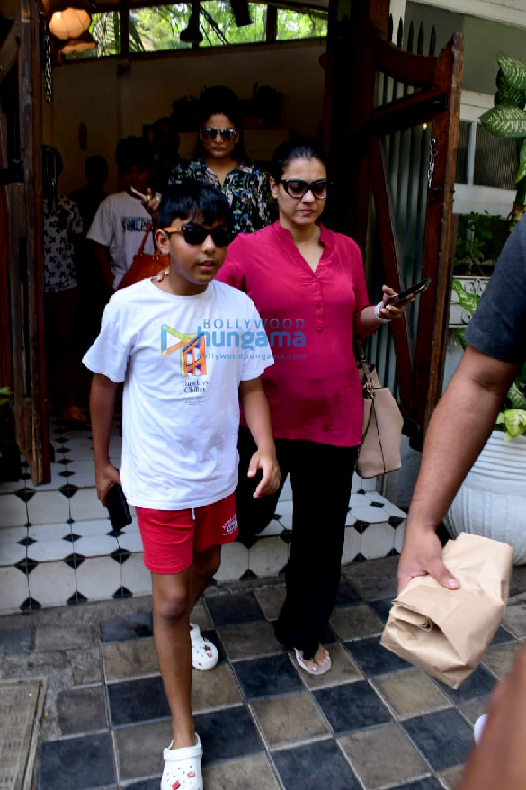 photos kajol snapped with her son yug devgn at fable cafe in juhu 2