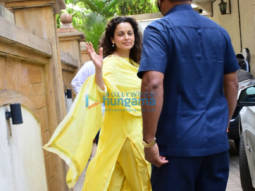 Photos: Kangana Ranaut spotted at a dubbing studio in Bandra