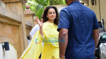 Photos: Kangana Ranaut spotted at a dubbing studio in Bandra