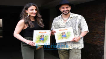 Photos: Kunal Kemmu and Soha Ali Khan pose for the paparazzi in Bandra