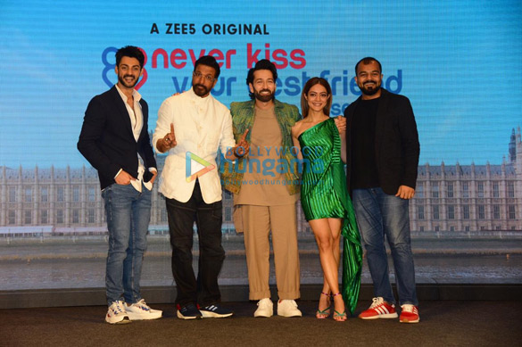 photos nakuul mehta anya singh karan wahi jaaved jaaferi and others at the trailer launch event of never kiss your best friend 1