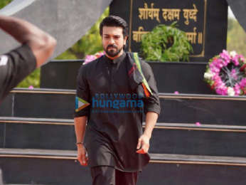 Photos: Ram Charan attends the wreath-laying ceremony as part of Azadi ka Amrit Mahostav to commemorate 75 years of independence