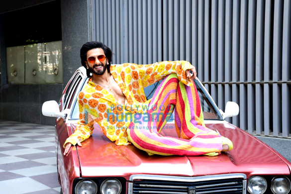 photos ranveer singh snapped at the launch of the track firecracker from the film jayeshbhai jordaar 5