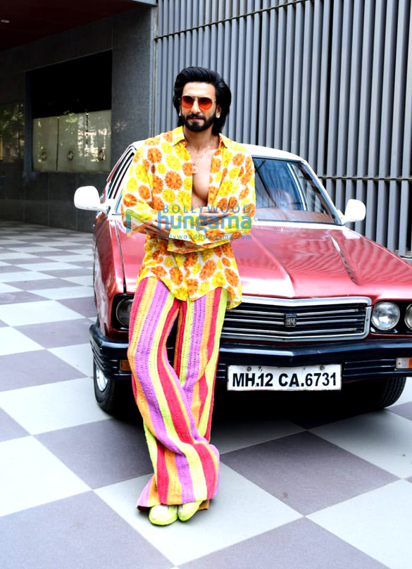 photos ranveer singh snapped at the launch of the track firecracker from the film jayeshbhai jordaar 6