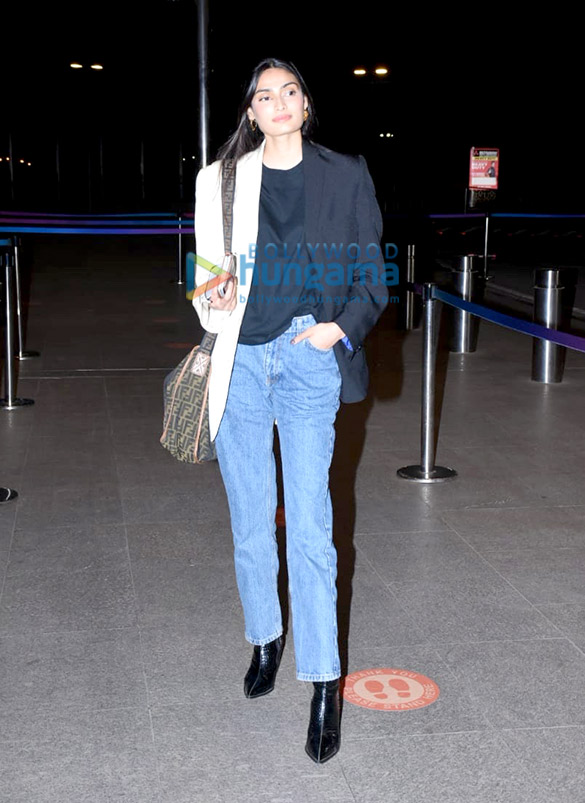 photos rashmika mandanna athiya shetty and ahan shetty snapped at the airport 2