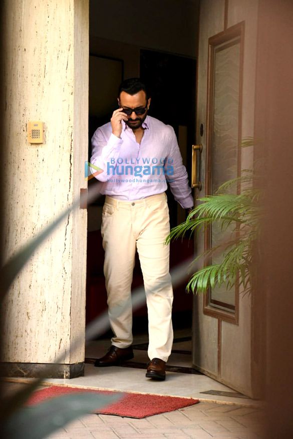 Photos: Saif Ali Khan snapped sporting a suave look in Bandra Photos: Saif Ali Khan snapped sporting a suave look in Bandra