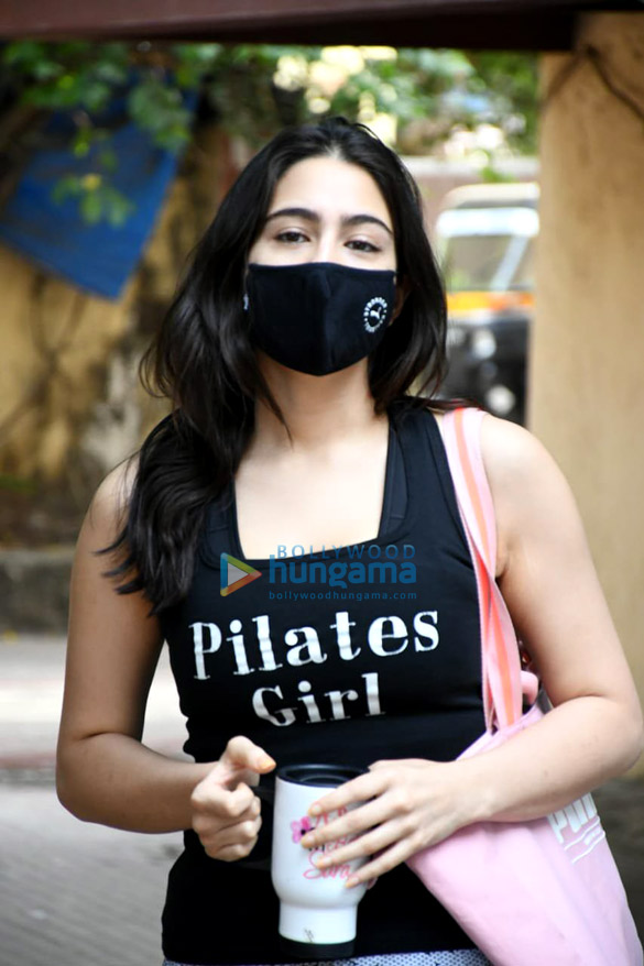 Photos: Sara Ali Khan spotted outside her Pilates studio