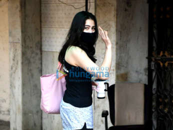 Photos: Sara Ali Khan spotted outside her Pilates studio