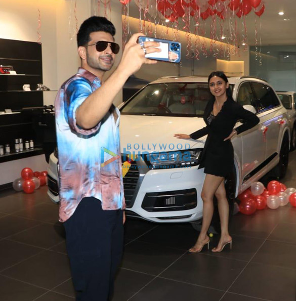 photos tejasswi prakash and karan kundra purchase audi q7 2