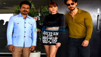 Photos: Tiger Shroff, Tara Sutaria, and Nawazuddin Siddiqui snapped promoting Heropanti 2 at Nadiadwala Entertainment’s office in Andheri