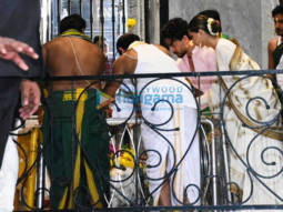 Photos: Tiger Shroff and Tara Sutaria snapped promoting Heropanti 2 at Babulnath Mandir