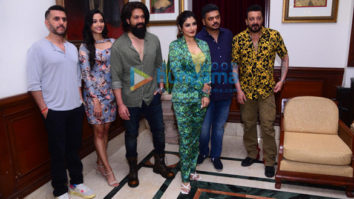 Photos: Yash, Sanjay Dutt, Raveena Tandon, Srinidhi Shetty and Ritesh Sidhwani promote K.G.F – Chapter 2 in Delhi