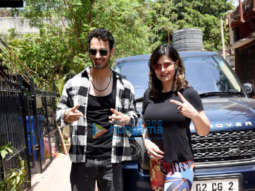 Photos: Zareen Khan and Umar Riaz snapped at a dance hall in Andheri