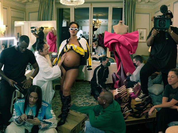 Pregnant Rihanna turns her baby bump into a fashion statement in daring Vogue maternity photoshoot, see pictures