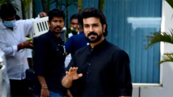 RRR star Ram Charan snapped at the Mumbai airport