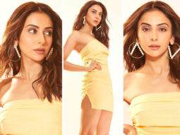 Rakul Preet Singh is ready to beat the heat in yellow mini summer dress worth Rs. 5,590 for Attack promotions