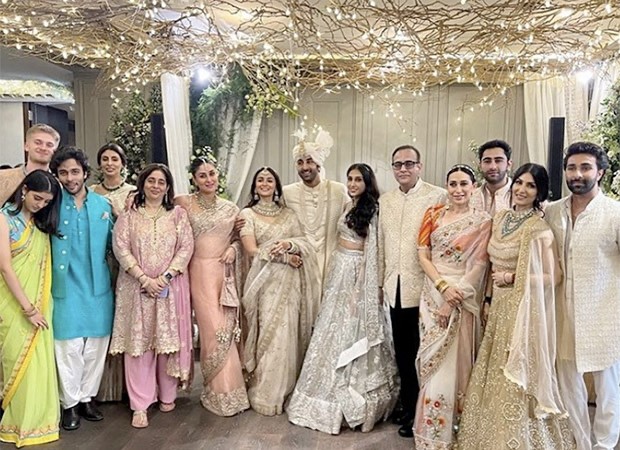 Ranbir Kapoor - Alia Bhatt Wedding: Akash and Shloka Ambani pose with Armaan and Aadar Jain