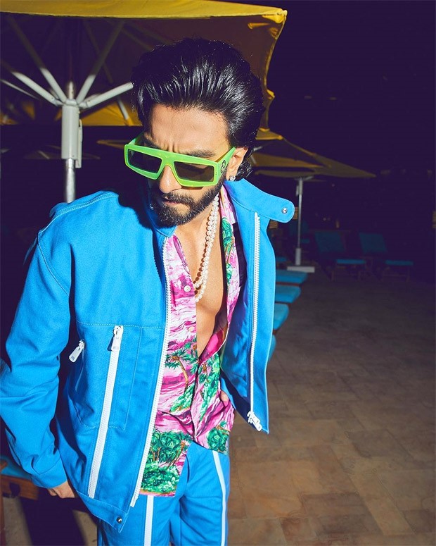 Ranveer Singh makes a splash exuding ‘daddy energy’ in blue tracksuit and floral shirt paired with neon sunglasses