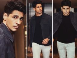 Sidharth Malhotra looks like a perfect gentleman in a dark grey jacket worth Rs. 23,600 and white jeans